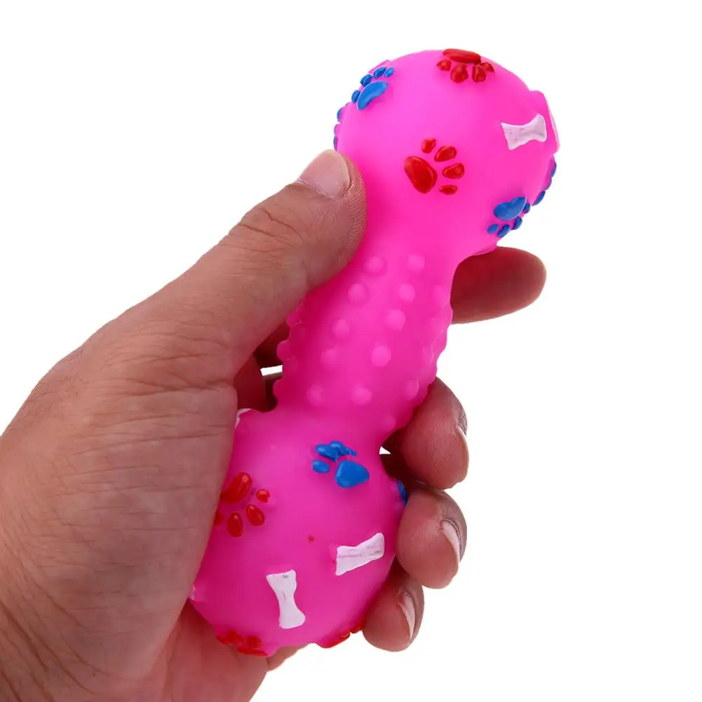 מחמד ללעוס צעצועים לחיות מחמד TPR להגדיר אינטראקטיבי משחק מצחיק טוחנת משקולת בצורת כלב קול צייצני גור טוחנת ביס ניקוי שיניים . ' - ' . 5