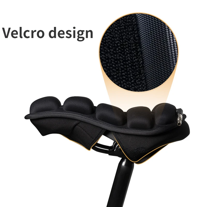 אופני ההרים 3D אוכף לכסות לנשימה רכה מושב האופניים כרית מתנפחת Shockproof TPU כרית אוויר מושב האופניים אופניים אביזרים . ' - ' . 2
