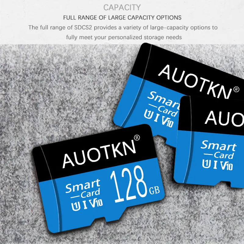 AuoTKN מוכרים היטב Micro sd 16GB 32GB 64GB 128GB Class10 cartao de memoria 256GB פלאש SD TF כרטיס 512gb כרטיס זיכרון לטלפון . ' - ' . 1