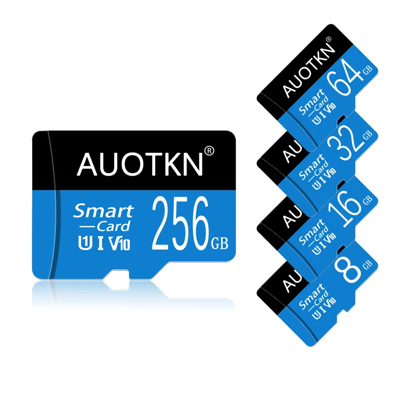 AuoTKN מוכרים היטב Micro sd 16GB 32GB 64GB 128GB Class10 cartao de memoria 256GB פלאש SD TF כרטיס 512gb כרטיס זיכרון לטלפון . ' - ' . 2