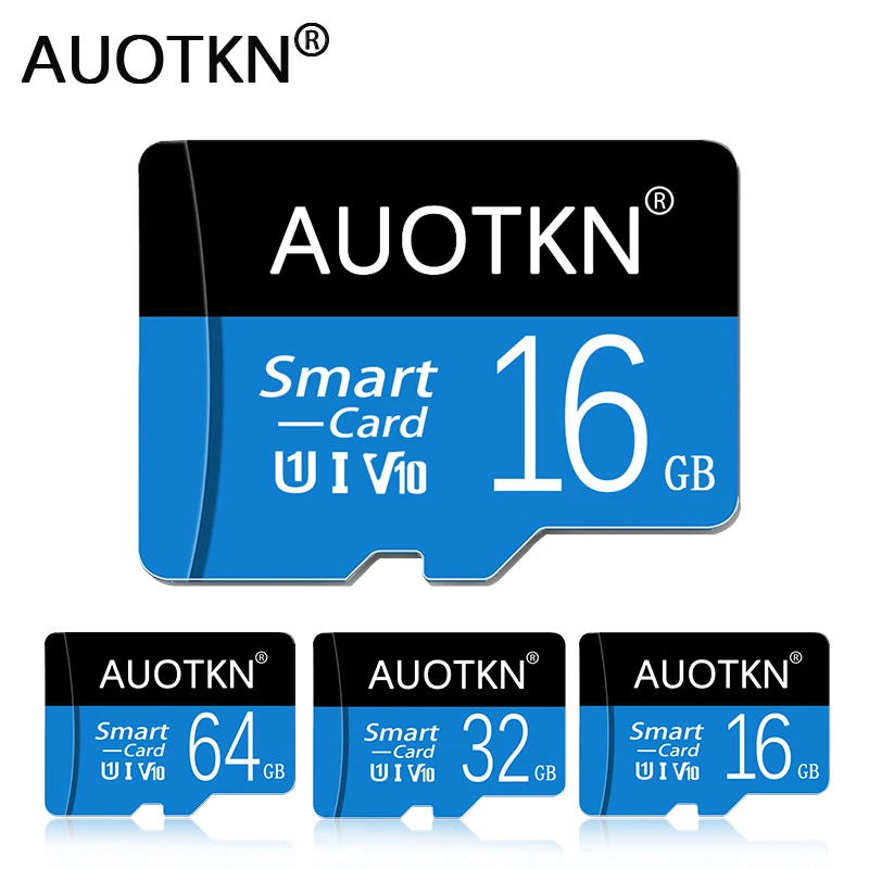 AuoTKN מוכרים היטב Micro sd 16GB 32GB 64GB 128GB Class10 cartao de memoria 256GB פלאש SD TF כרטיס 512gb כרטיס זיכרון לטלפון . ' - ' . 5