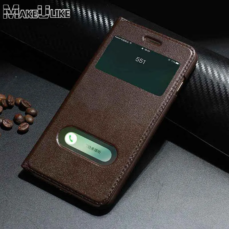 מקורית נרתיק עור עבור Iphone 7 7 8 פלוס SE 2020 במקרה להציג חלון מגנטי כיסוי מגן Coque עבור Iphone 8 7Plus Case Flip . ' - ' . 0