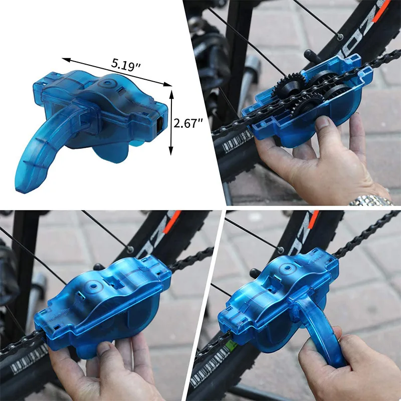 נייד שרשרת אופניים מנקה אופניים מברשות וציוד לשטוף את הכלי הר רכיבה על אופניים ערכת ניקוי חיצוני אביזר . ' - ' . 4