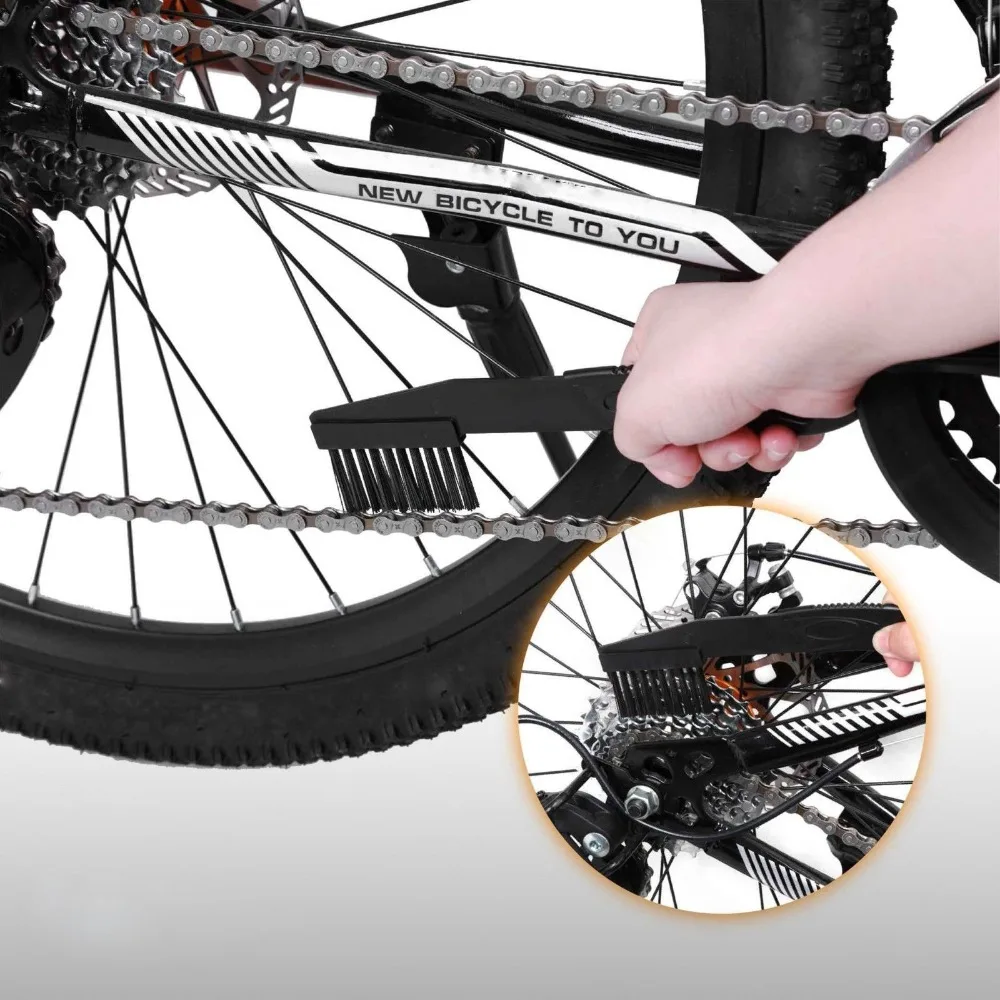 נייד שרשרת אופניים מנקה אופניים מברשות וציוד לשטוף את הכלי הר רכיבה על אופניים ערכת ניקוי חיצוני אביזר . ' - ' . 5