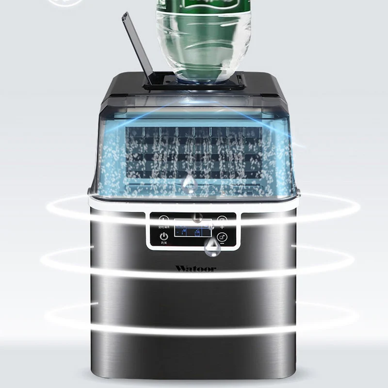 מכונת קרח חכם מסחרי אוטומטית של קוביות קרח היוצר צורת ריבוע קרח שהופך את המכונה הביתה קפואים מוצרי חשמל . ' - ' . 0