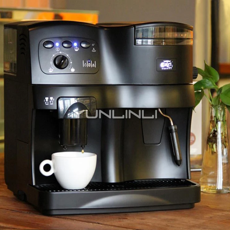 220V 1100W מלאה-קפה אוטומטית Machcine מסחרי/ביתי מכונת קפה מקציף חלב שעועית שחיקה טרי מכונת קפה . ' - ' . 3