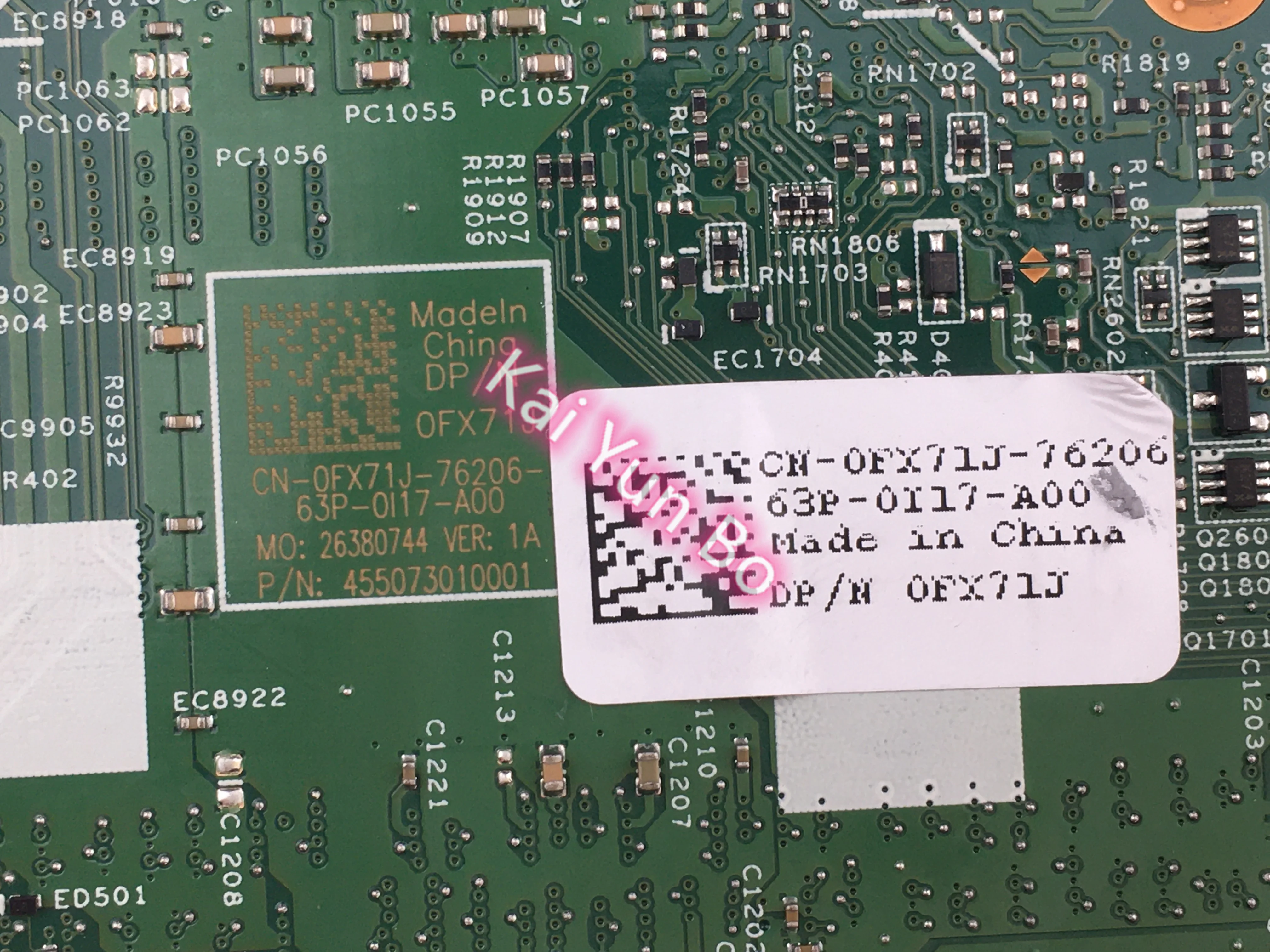 V90VN 15219-1 Mainboard על DELL Inspiron 15 7568 מחשב נייד לוח אם CN-0FX71J 0FX71J FX71J עם i7-6500u CPU DDR3L 100% נבדק . ' - ' . 2