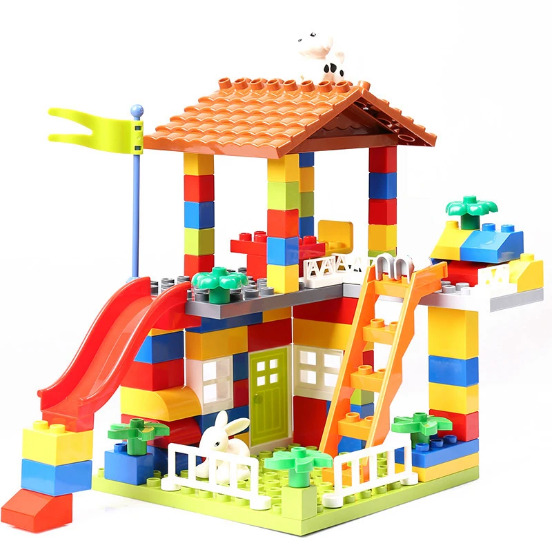 ילדים של הורה-ילד פאזל צבעוני העיר גג הבית גדול חלקיקים דגם בניין צעצוע . ' - ' . 2