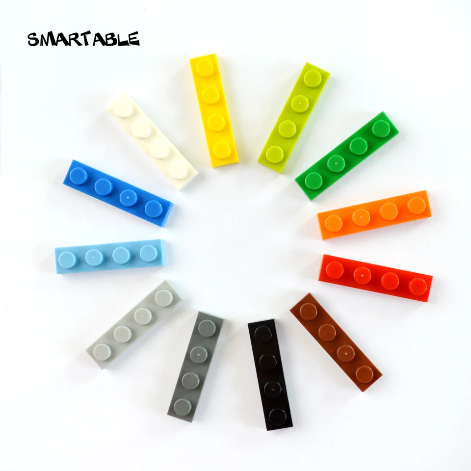 Smartable צלחת 1X4 אבני הבניין חלקים לוגו DIY חינוכי צעצועים יצירתי תואם המותגים הגדולים 3710 מתנה MOC 158pcs/הרבה . ' - ' . 3