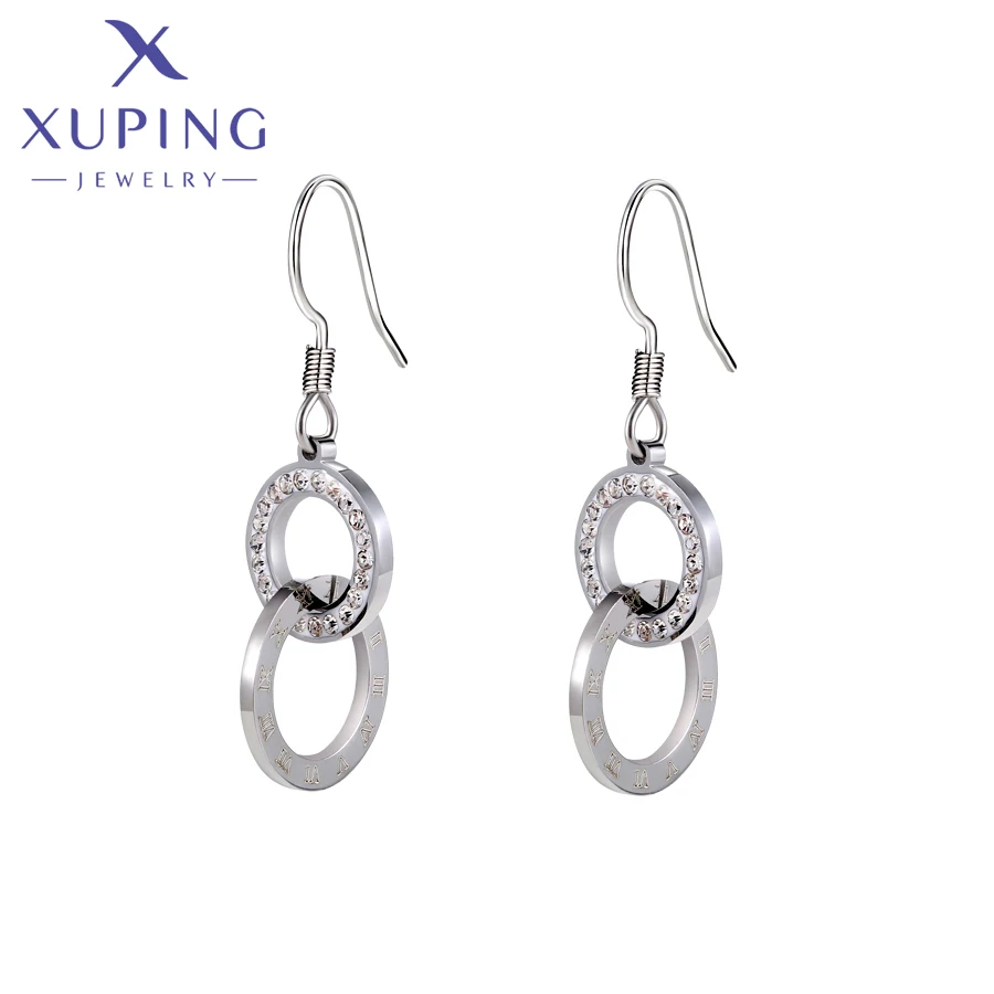 Xuping תכשיטים נירוסטה סגנון זרוק עגיל לנשים מתנת יום הולדת T000701084 . ' - ' . 0