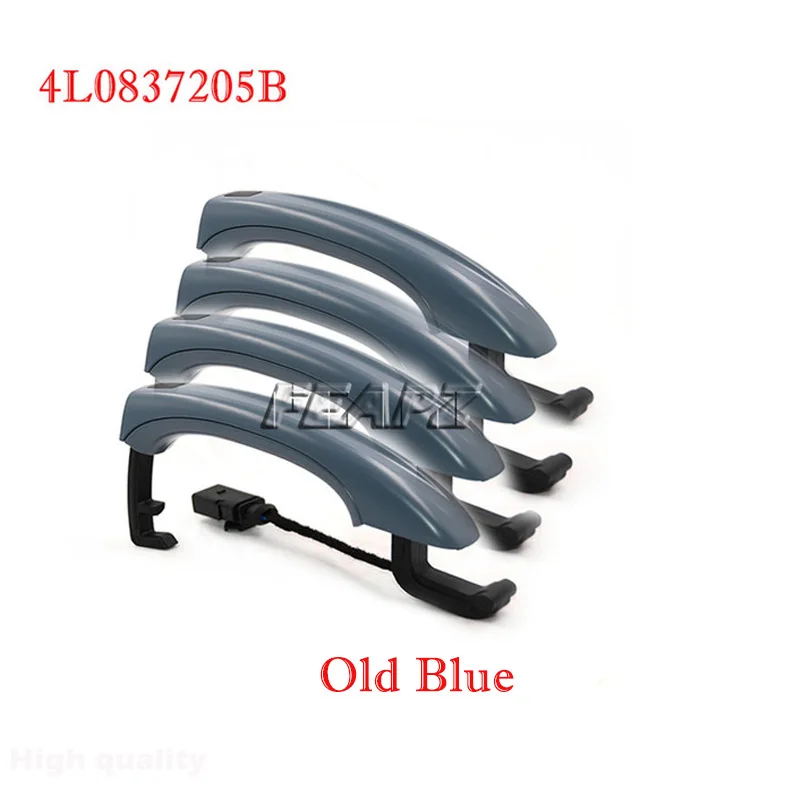 4Pcs כחול או שחור חכם, חיישן חיצוני ידית הדלת עבור אאודי Q7 2007-2015 4L0837205A 4L0837205B 4L0837207A . ' - ' . 3
