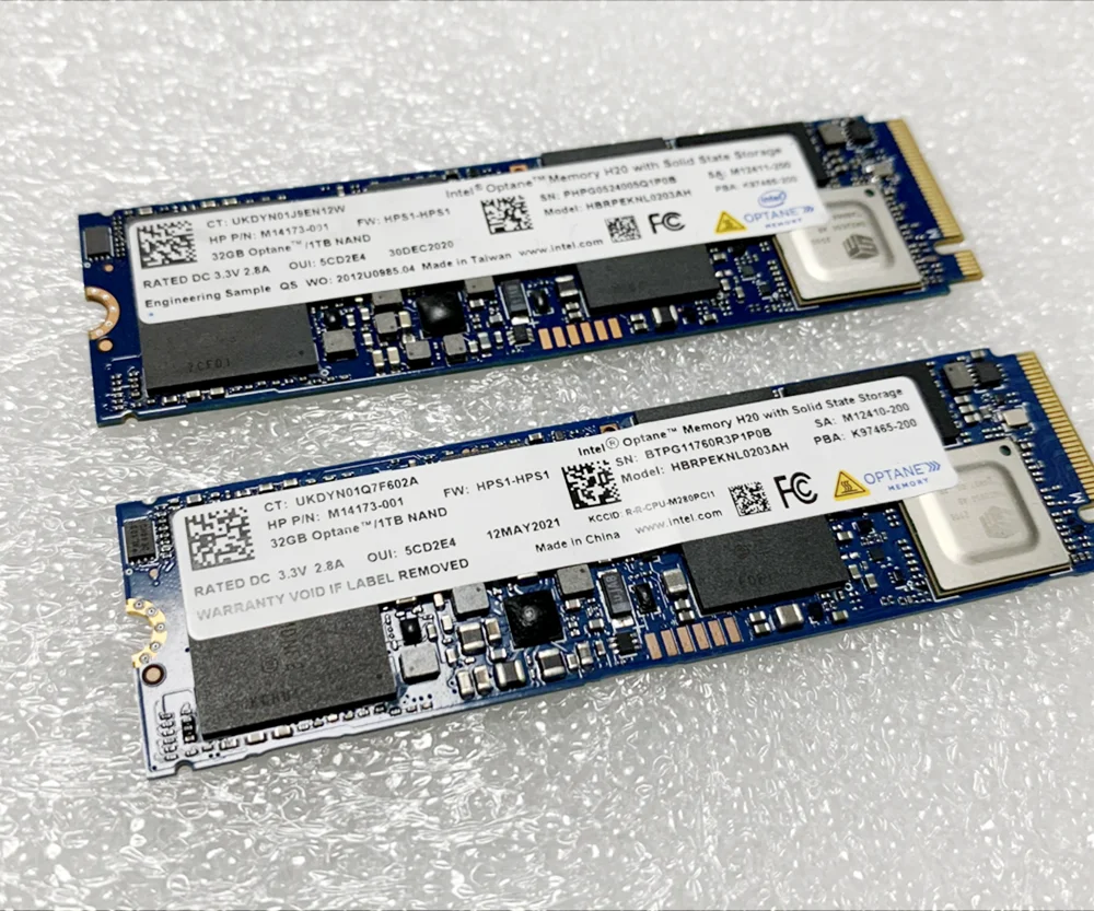 מקורי H20 32G+1TB, 32G+512GB M. 2 2280 NVME PCIe3.0 3D XPoint SSD Intel Optane . ' - ' . 1
