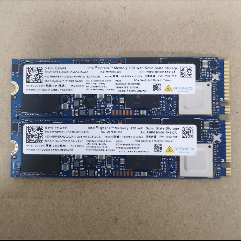 מקורי H20 32G+1TB, 32G+512GB M. 2 2280 NVME PCIe3.0 3D XPoint SSD Intel Optane . ' - ' . 4