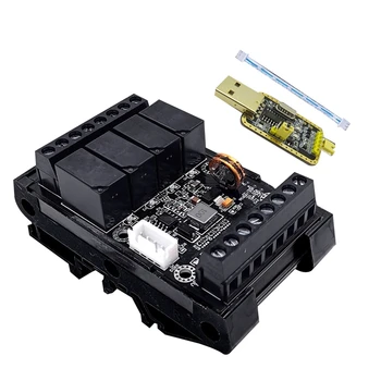 1 סט עיכוב מודול FX1N-10MR PLC תעשייתיים לוח בקרה+תיק+USB כבל TTL אנלוגי קלט/פלט לתכנות