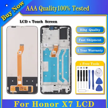 100% נבדקו מסך LCD מקורי בשביל כבוד X7 דיגיטלית מלאה הרכבה עם מסגרת החלפת חלקי טלפון