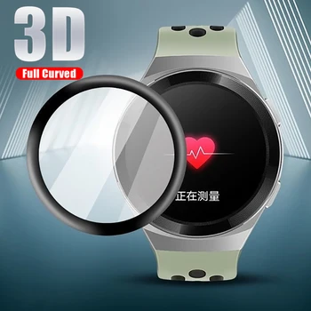 3D רך, סיבי זכוכית, סרט מגן כיסוי עבור Huawei לצפות GT2E מלאה, מגן מסך התיק Huawei GT 2ה ' SmartWatch אביזרים