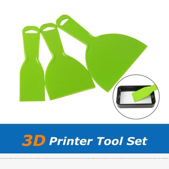 3pcs/lot DLP SLA שרף לנקות כלי צבע ירוק 2inch 4ס מ 6inch חפירה הסרת פלסטיק ספייד עבור מדפסת 3D חלקים