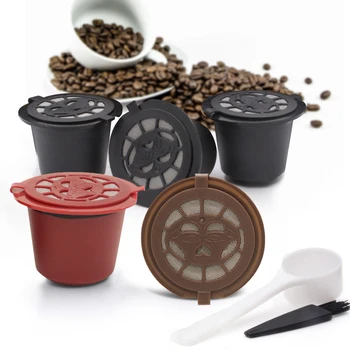 3Pcs נירוסטה פלסטיק קפה קפסולה פילטרים של nespresso Le Cube מכונת קפה Inissia אביזרים למטבח