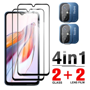 4in1 מלא כיסוי זכוכית מחוסמת Xiaomi Redmi 12C 6.71