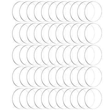 60 חתיכות אקריליק שקוף מעגל דיסקים עגולים עבים אקרילי אקרילי מעגל דיסק קישוט כדורי סרק (3 אינץ')