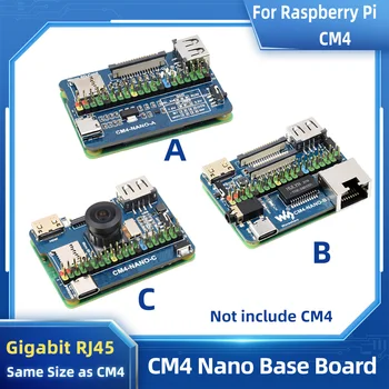 CM4 בסיס לוח USB CSI DSI Mini HDMI תואם-חובה Gigabit Ethernet RJ45 עבור Raspberry Pi לחישוב מודול 4 באותו גודל CM4