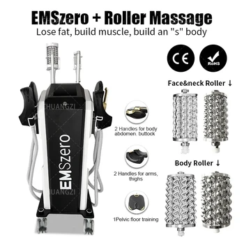 EMSzero 2 ב 1 הגוף לפסל הרזיה מכונת DLS-EMSLIM גירוי שרירים, מפחית צלוליטיס הפנימי כדור רולר להסרת שומן המכשיר