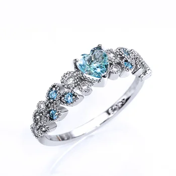 Huitan האופנה לב אוהב CZ נשים האצבע טבעת-מתנה ליום האהבה מסוגנן תכליתי נקבה אביזרים חם מכירת תכשיטים אופנתיים