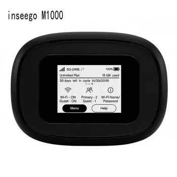 Inseego Verizon 5G כיס Wifi M1000 נקודה חמה יחד עם 2 סוללות (1 במלאי + 1 נוסף) | חיבור עד 15 WiFi התקנים של