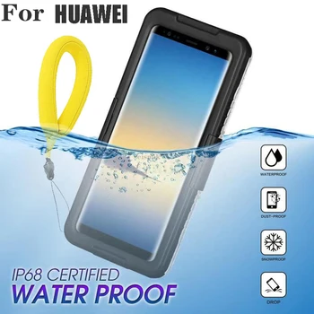 IP68 מקרה עמיד למים עבור Huawei P60 P50 P40 P30 Pro P20 לייט במקרה הגנה מלאה Shockproof לכסות חבר 20 30 40 50 כבוד 8 תיק