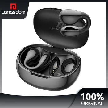 Langstom Ts03 אוזן קליפ סוג 5.3 Bluetooth אוזניות HIFI אלחוטית Bluetooth ANC ביטול רעש הקול לגעת ספורט אוזניות