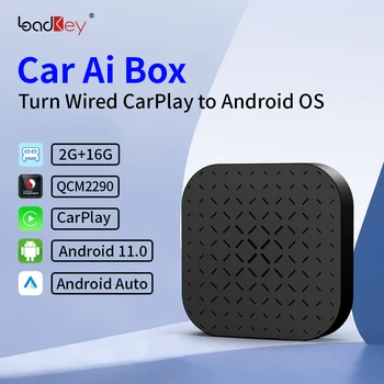 LoadKey Carplay אנדרואיד אוטומטי Wieless מתאם אנדרואיד 11 המכונית אל תיבת YouTube, Spotify טלוויזיה מיני תיבת 2G+16G QCM2290 שחקן AppStore