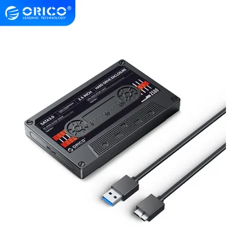 ORICO 2.5 מארז הכונן הקשיח SATA כדי USB3.0 כונן קשיח חיצוני מקרה 5Gbps / 6Gbps סוג C-קשיח מקרה עבור מחשב עם DIY מדבקות