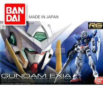 Origianl BANDAI אנימה RG 1/144 מודל Gundam OO 00 EXIA להרכיב נתוני פעילות דגם רובוט צעצוע מתנה לחג המולד