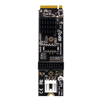 PH69 מ. 2 מ ' מפתח PCIe ל-USB 3.1 הרחבת כרטיס עם 4Pin יציאת כבל