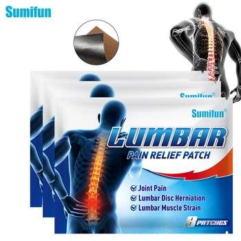 Sumifun 8Pcs/תיק המותני הקלה על כאב תיקון צמחים טבעיים המותניים בחזרה כאבים רפואי מדבקות Cervial המפרקים טיפול טיח