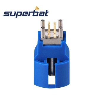 Superbat Fakra C נקבה PCB הר ישר 4 קשר Pin Connector עבור כחול GPS או ניווט Telematics
