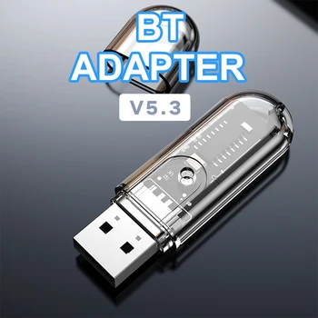 USB אלחוטי Bluetooth 5.3 מוסיקה סטריאו מקלט מתאם אודיו רמקול מחבר Bluetooth משדר