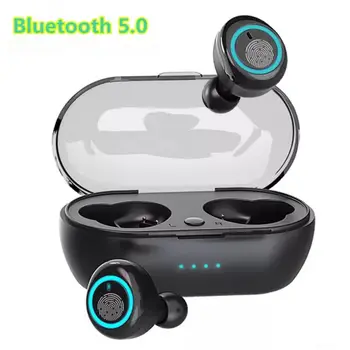 Y50 TWS אלחוטית, אוזניות bluetooth 5.2 אוזניות Bluetooth עם מיקרופון טעינה תיבת רעש Cancle אוזניות אוזניה לאייפון Xiaomi