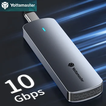 Yottamaster כפול פרוטוקול מ. 2 NGFF NVMe המתחם החיצוני SSD במקרה USB 3.0 מ ' 2 SATA כונן הדיסק קשיח כיסוי 10Gbps HD תיבת אחסון