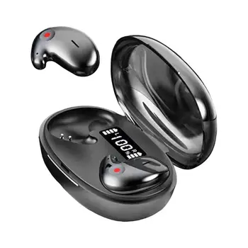 אוזניות אלחוטיות מעולות ללא עיכוב LED דיגיטלי תצוגת Bluetooth-compatible5.3 מיני סטריאו אוזניות