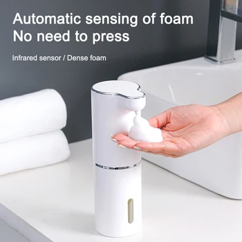 אוטומטי קצף סבון מכשירי 300ml אינפרא אדום ללא מגע נטענת USB חכם סבון נוזלי לוותר חליפה עבור מטבח חדר אמבטיה