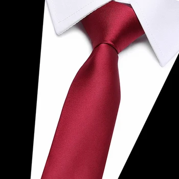 אופנה מכירת 160 צבעים משי עניבה לגברים אדום מוצק אביזרים החתונה איש להתאים את מקום העבודה עניבה העניבה