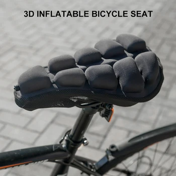 אופני ההרים 3D אוכף לכסות לנשימה רכה מושב האופניים כרית מתנפחת Shockproof TPU כרית אוויר מושב האופניים אופניים אביזרים