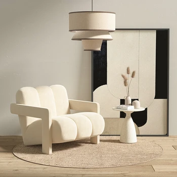 איפור Nordic Lounge Chair ספה הזרוע מעצב רצפת הסלון כיסאות נדנדה יוקרה ריהוט הבית