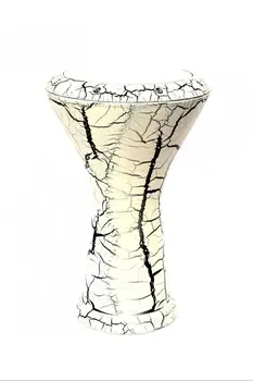 דרבוקה Tomtom גביע תוף Doumbek Tombak קצב כלי הקשה להטיל תירס לבן סדוק צבוע דרבוקה תבור Darabukka