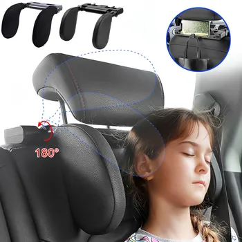 המושב, משענת הראש עם ריפוד ראש מתכוונן כרית תמיכה בצורת U כרית נסיעות ישנה כרית עבור ילדים מבוגרים אביזרי רכב