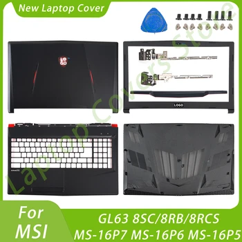 המחברת חלקים MSI GL63 8SC/8RB/8RCS MS-16P7 MS-16P6 MS-16P5 הקו האדום LCD הכיסוי האחורי לוח רישיות התחתונה מקרה להחליף