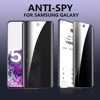 זכוכית מחוסמת עבור Samsung Galaxy הערה 20 אולטרה 5G/S20/S10Plus/S20 אולטרה הפרטיות מסך מלא כיסוי מגן מסך הטלפון