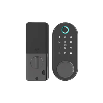 חכם לנעול את הדלת עמיד Keyless כניסה סיסמת ה Bluetooth-טביעת אצבע דיגיטלית Tuya אפליקציה מנעולים חכמים