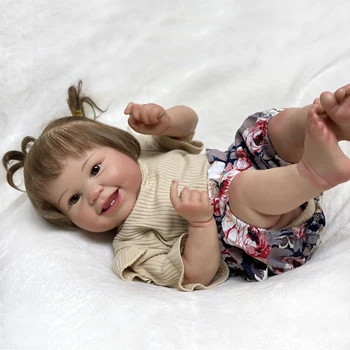 חמוד מחדש בובה עבודת יד ג ' וליאנה מחדש תינוק רך ויניל מציאותית ביבי מתנות יום הולדת לילדים